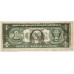UNITED STATES OF AMERICA 1974 . ONE 1 DOLLAR BANKNOTE . ERROR . WET INK TRANSFER